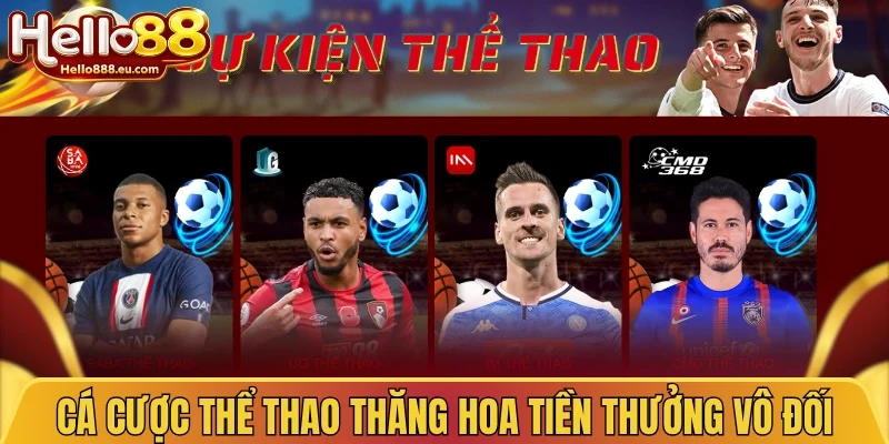 Cá cược thể thao thăng hoa tiền thưởng vô đối